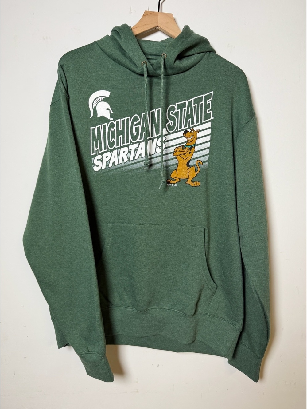 Michigan State Spartans pullover hoodie green Men’s Large NWT